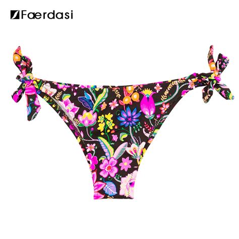 Aliexpress Buy Faerdasi Sexy Floral Print Bikini Brazilian Cut