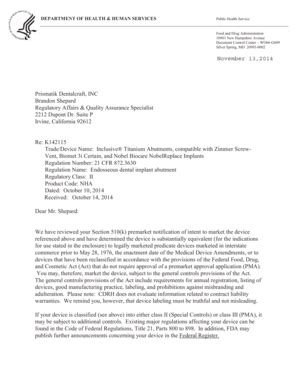 Fda Cover Letter Example Complete With Ease Airslate Signnow