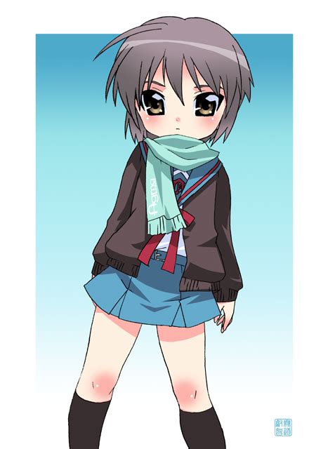 Safebooru 1girl Bangs Black Legwear Blue Background Blue Skirt Blush