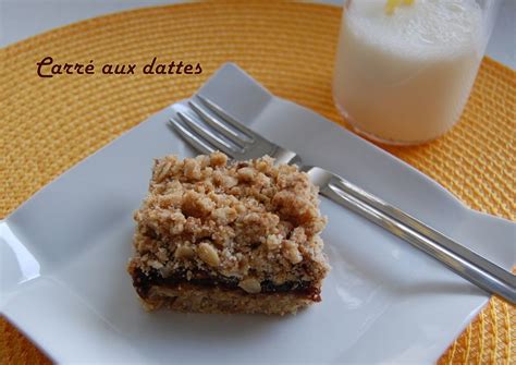 Carrés aux dattes sans gluten Les carnets de Miss Diane