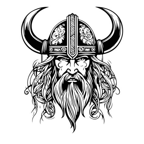 Premium Vector Incredible Lovely Viking Emblem Vector Logo Art