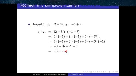 Komplexe Zahlen Folge 11 Rechnen Mit Komplexen Zahlen Multiplikation
