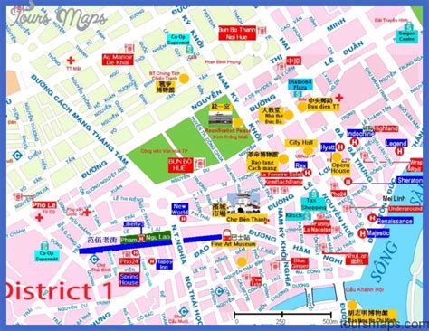 Ho Chi Minh City Map Tourist Attractions - ToursMaps.com