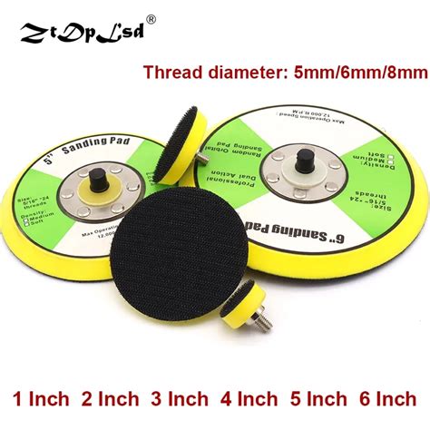 Pcs Inch Polishing Sanding Disc Self Adhesive Suction Cup Pad