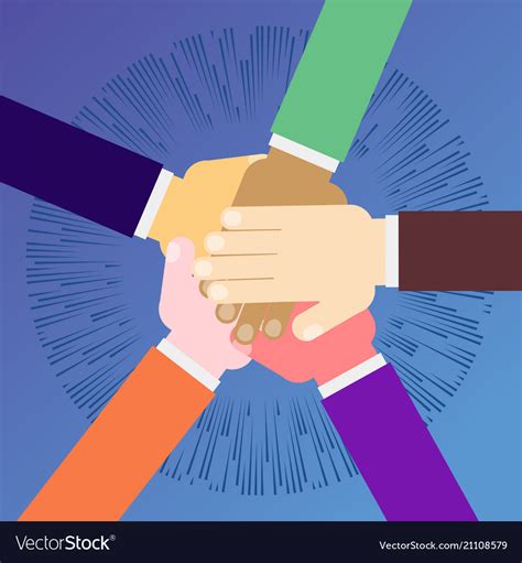 Unity Teamwork Concept Royalty Free Vector Image