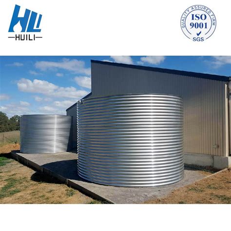 Pressed Corrugated Galvanized Water Steel Storage Tank 10000 20000