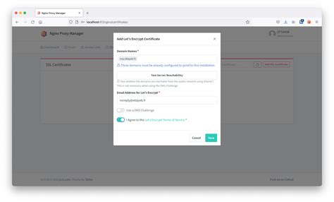 Comment Utiliser Nginx Proxy Manager