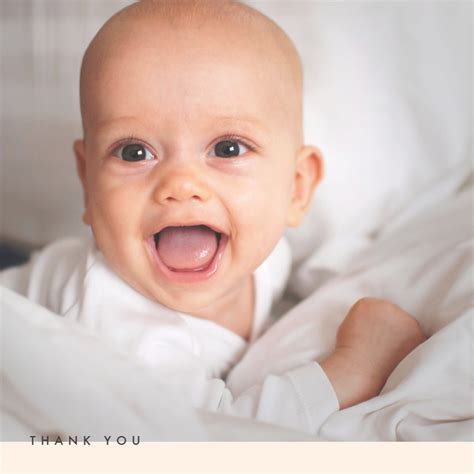 Thank You Baby customizable template | Shutterstock