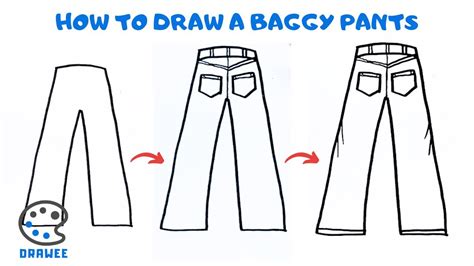 How To Draw A Baggy Pants Youtube