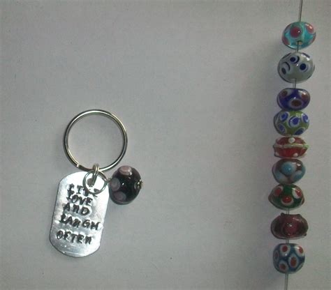 Custom Made Key Chain Hand Stamped Personalized By Eclectic Studio By