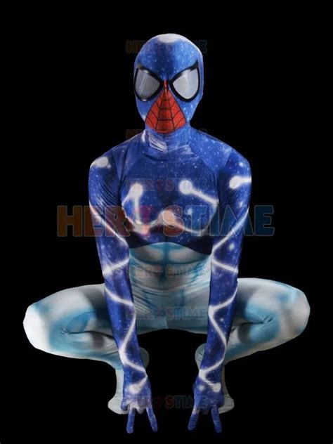 Captain Universe Spiderman Costume Zentai Lycra Spandex Full Bodysuit