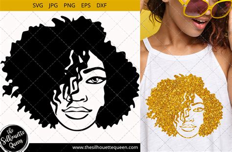 Black Woman Svg Short Hair Svg Afro Svg Curly Hair Svg Melanin Images And Photos Finder