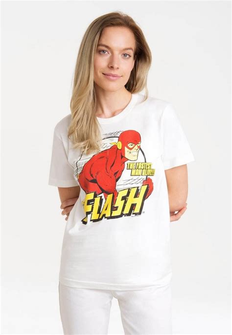 Logoshirt T Shirt Dc Comics Flash Fastest Man Alive Mit Lizenziertem