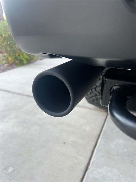 Blacked Out Exhaust Tips On Ranger Raptor W Ceramic Exhaust Paint