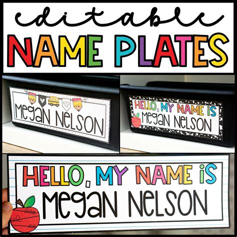 Bright Vintage Vibes Desk Name Plates | Confetti & Creativity