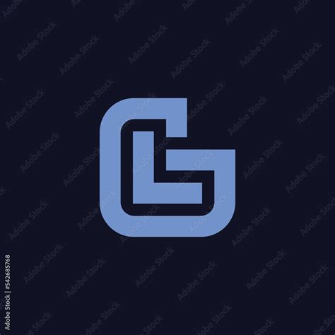 Initial Letter LG Or GL Monogram Logo Stock Vector Adobe Stock