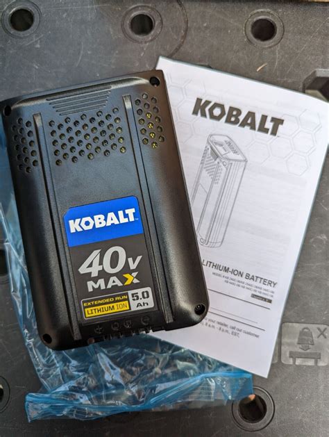 Kobalt Kb 540 06 40v 5ah Lithium Ion Rechargeable Battery New 841821017002 Ebay