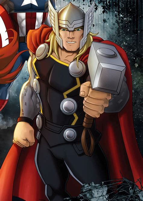 Thor Odinson Avengers Assemble Thor Avengers Assemble Cartoon Marvel Thor