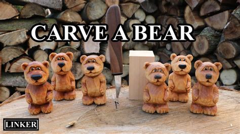 How To Carve A Bear Full Woodcarving Tutorial Youtube