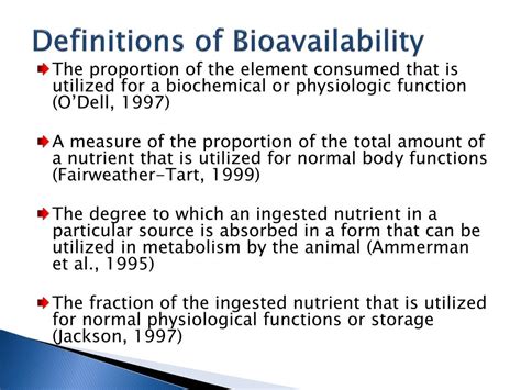 Ppt Mineral Bioavailability Powerpoint Presentation Free Download