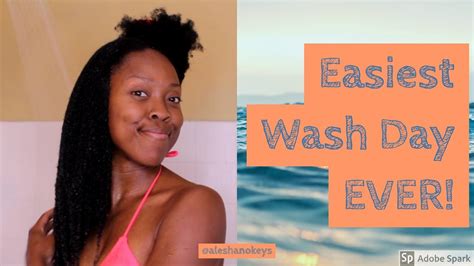 Easy Wash Day Routine For Natural Hair Youtube