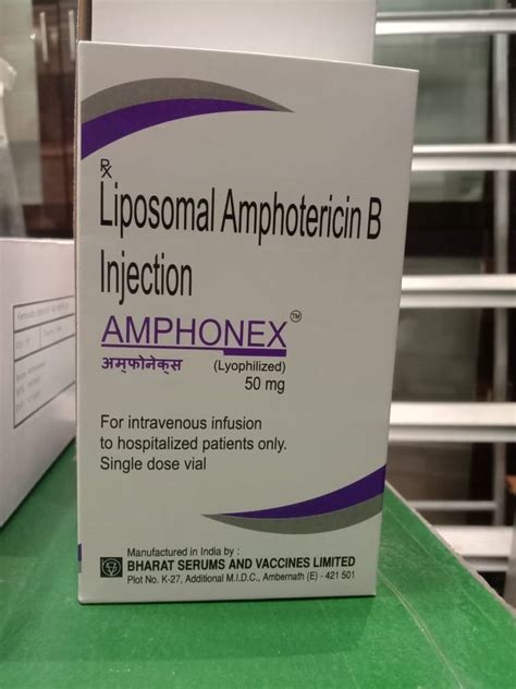 Bharat Serum Amphonex Mg Liposomal Amphotericin B Injection For