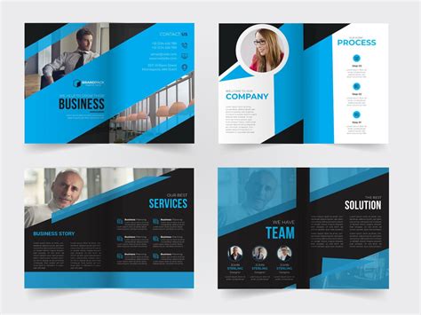 8 Page Business brochure designs premium vector 2 | Business brochure ...