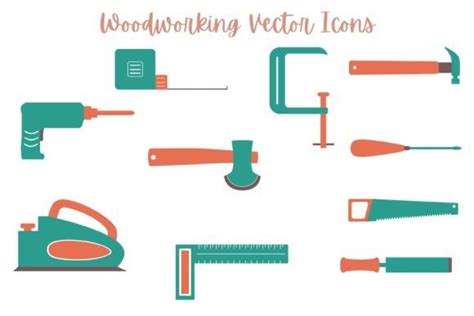 Woodworking Vector Icons Graphic By Jecostudio · Creative Fabrica