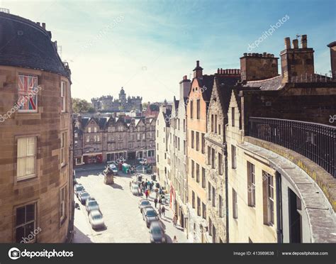 Edinburgh Victoria Street Old Town Edinburgh Scotland – Stock Editorial ...