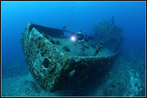 Barco Hundido Comodoro dive site in The Caribbean