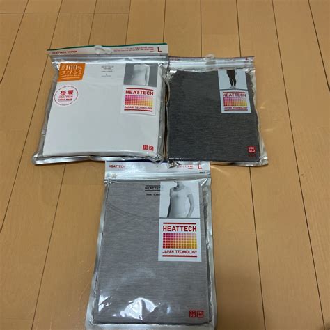 【未使用】新品未使用 ユニクロ Uniqlo ヒートテック レディースlサイズ まとめ売り3点 タイツ シャツ 極暖 インナー の落札情報詳細