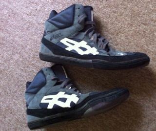 Asics Dan Gable Wrestling Shoes JY600 4193 Yellow Black Silver