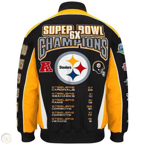 Pittsburgh Steelers Super Bowl Finals Jacket – The Fan Jacket