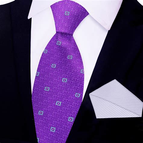 Purple Regalia Geometric Necktie