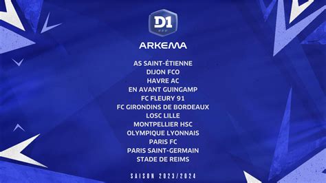 Le Calendrier De La D1 Arkema 2023 2024