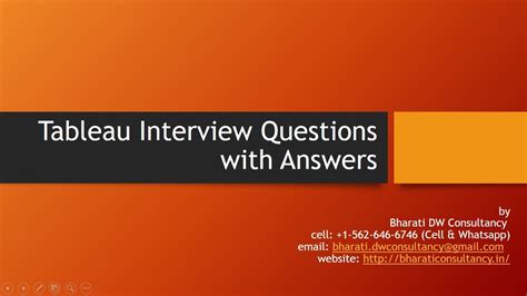 Tableau Interview Questions With Answers Quadexcel