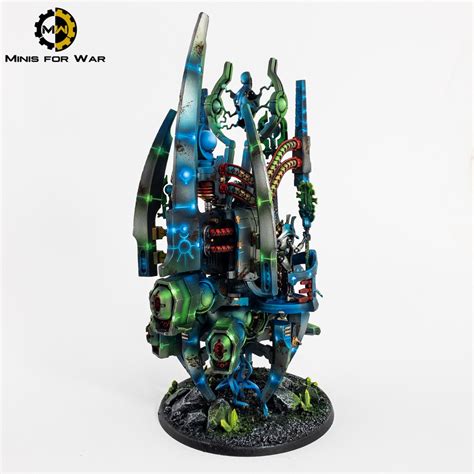 40k Necron Silent King And His Army Minis For War Painting Studio