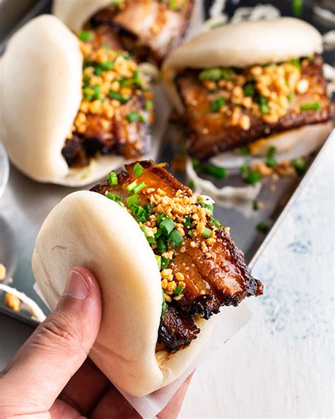 Red Cooked Pork Belly Bao Marion S Kitchen