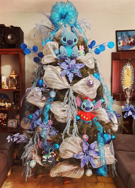 Stitch Christmas Tree Rboles De Navidad Disney Adornos De Navidad