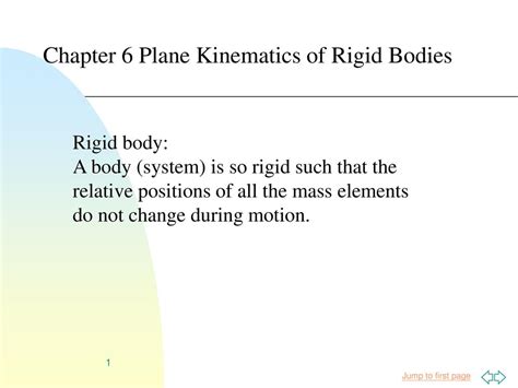 Chapter 6 Plane Kinematics Of Rigid Bodies Ppt Download