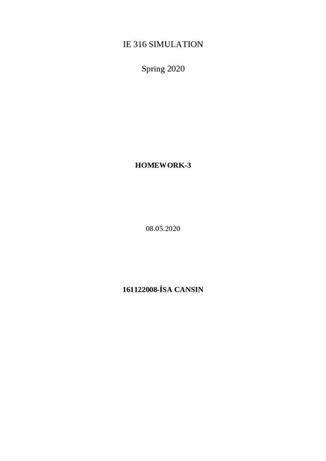 Simulation With Arena Problem Solutions 9