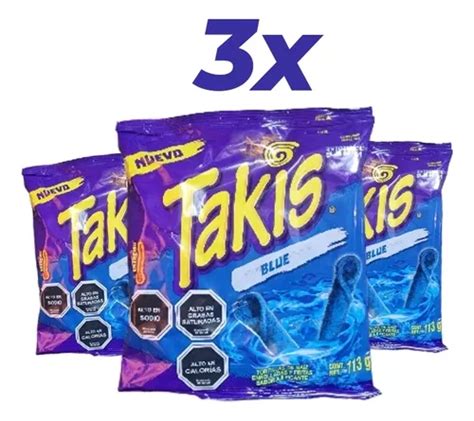 Pack 3 Takis Blue Azules 113g Cuotas sin interés