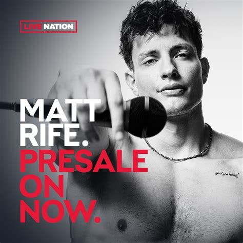 Live Nation Australia On Twitter My Live Nation Presale To Matt Rife