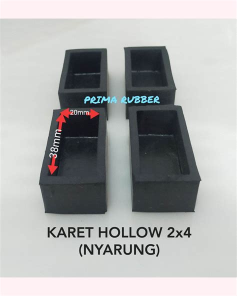 10pcs KARET KAKI HOLLOW 2x4 NYARUNG KARET KAKI MEJA RAK KURSI BESI