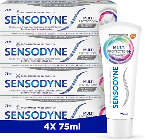 Sensodyne Dentifrice Blanchissant Multi Protection Contient Du