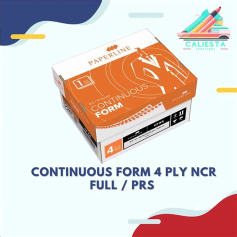 Jual Kertas Continuous Form Paperline K 4 Ply Full PRS Shopee Indonesia