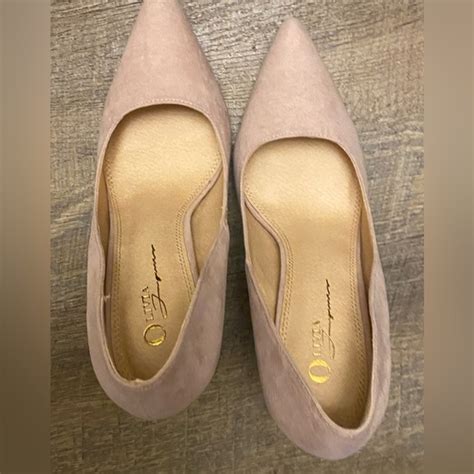 Olivia Ferguson Shoes Olivia Ferguson Heels Suede Nude New