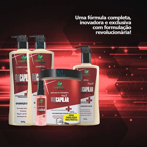 Comprar Kit Uti Capilar H Bito Cosm Ticos Queratina E Vinagre De Ma A