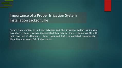 Ppt Revitalize Your Yard Irrigation Pptx Powerpoint Presentation