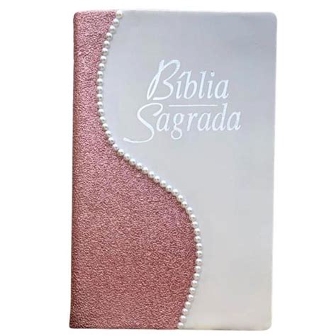 Bíblia Sagrada Glitter strass luxo feminina letra Gigante Harpa e